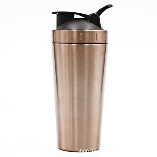 304 stainless steel protein stirring cup with visible position line 700ML window shaker cup can be logged